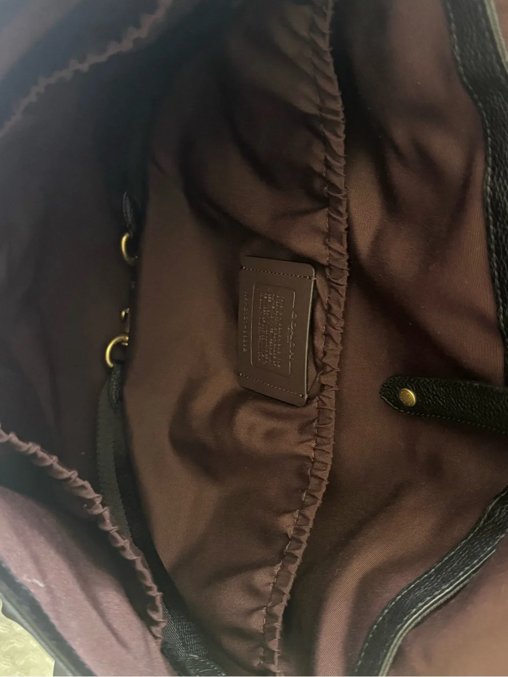 Coach Black Diaper Bag with Changing pad !